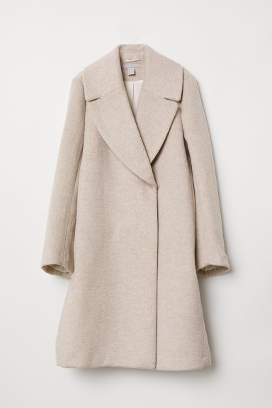 H & M - Double-breasted Coat - Beige | H&M (US + CA)