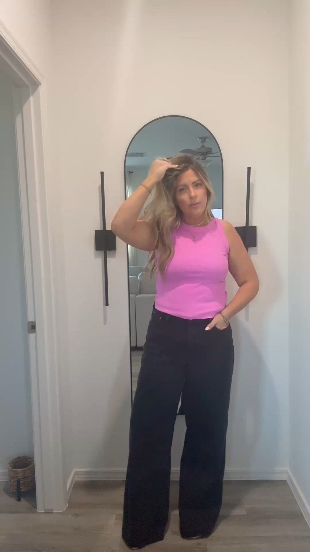 Get dressed with me - best wide leg jeans, tank top from old navy on sale for $7, my favorite adidas, denim top, and quilted backpack from free people 

#LTKStyleTip #LTKFindsUnder50 #LTKSaleAlert