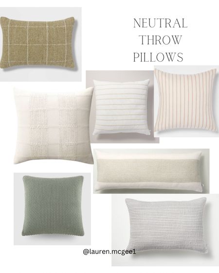 Neutral throw pillows for spring @target 

#LTKSeasonal #LTKstyletip #LTKhome