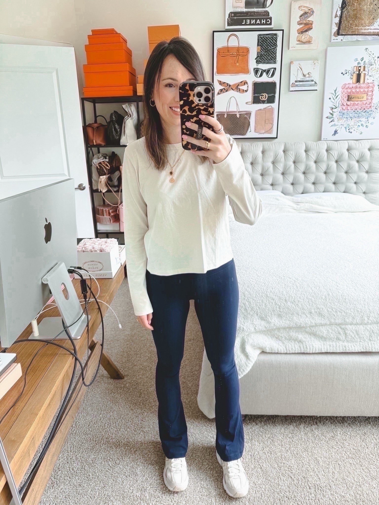 Lululemon long sleeve  in bone (6) with align flares in true navy (4 short)



#LTKFindsUnder100 #LTKSeasonal #LTKootd