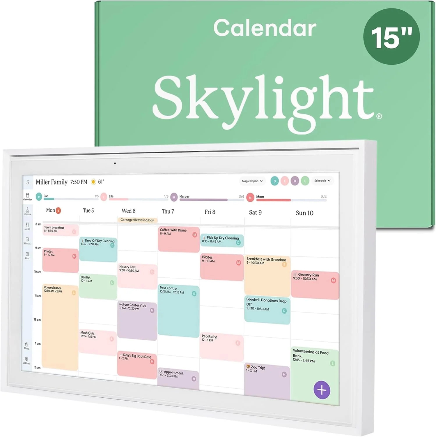 Skylight Calendar 15-inch Touchscreen Digital Calendar, All-in-One Family Organizer and Chore Cha... | Walmart (US)