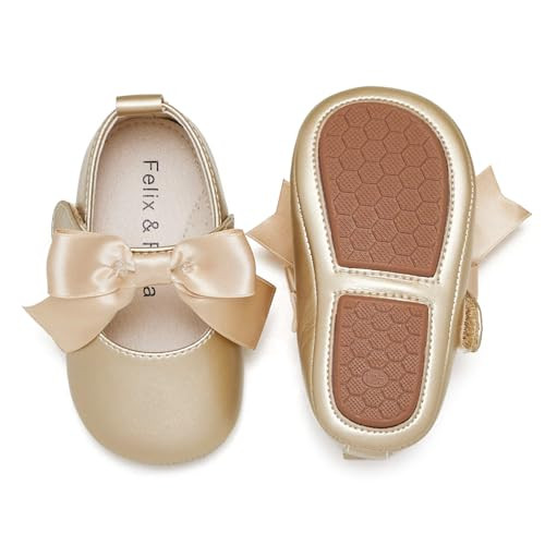 Felix & Flora Soft Sole Baby Shoes - Infant Baby Walking Shoes Moccasinss Rubber Sole Crib Shoes | Amazon (US)