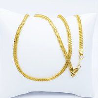 Goldshine 22K Yellow Gold Flat Chain Necklace 18.25 Genuine Hallmarked 916 Unique | Etsy (US)
