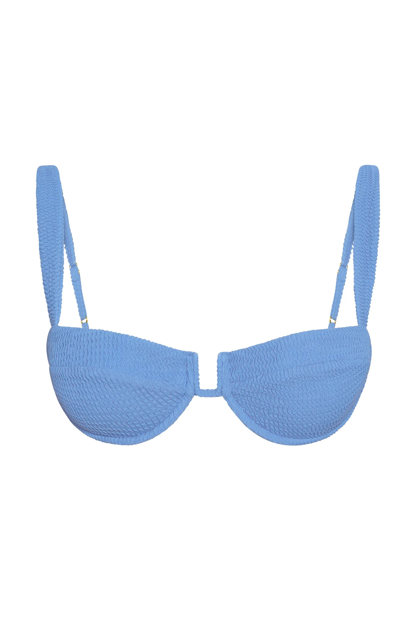 Cala Roja Top - Azure Crinkle | Monday Swimwear