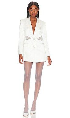 Nana Jacqueline Liliana Blazer in White from Revolve.com | Revolve Clothing (Global)