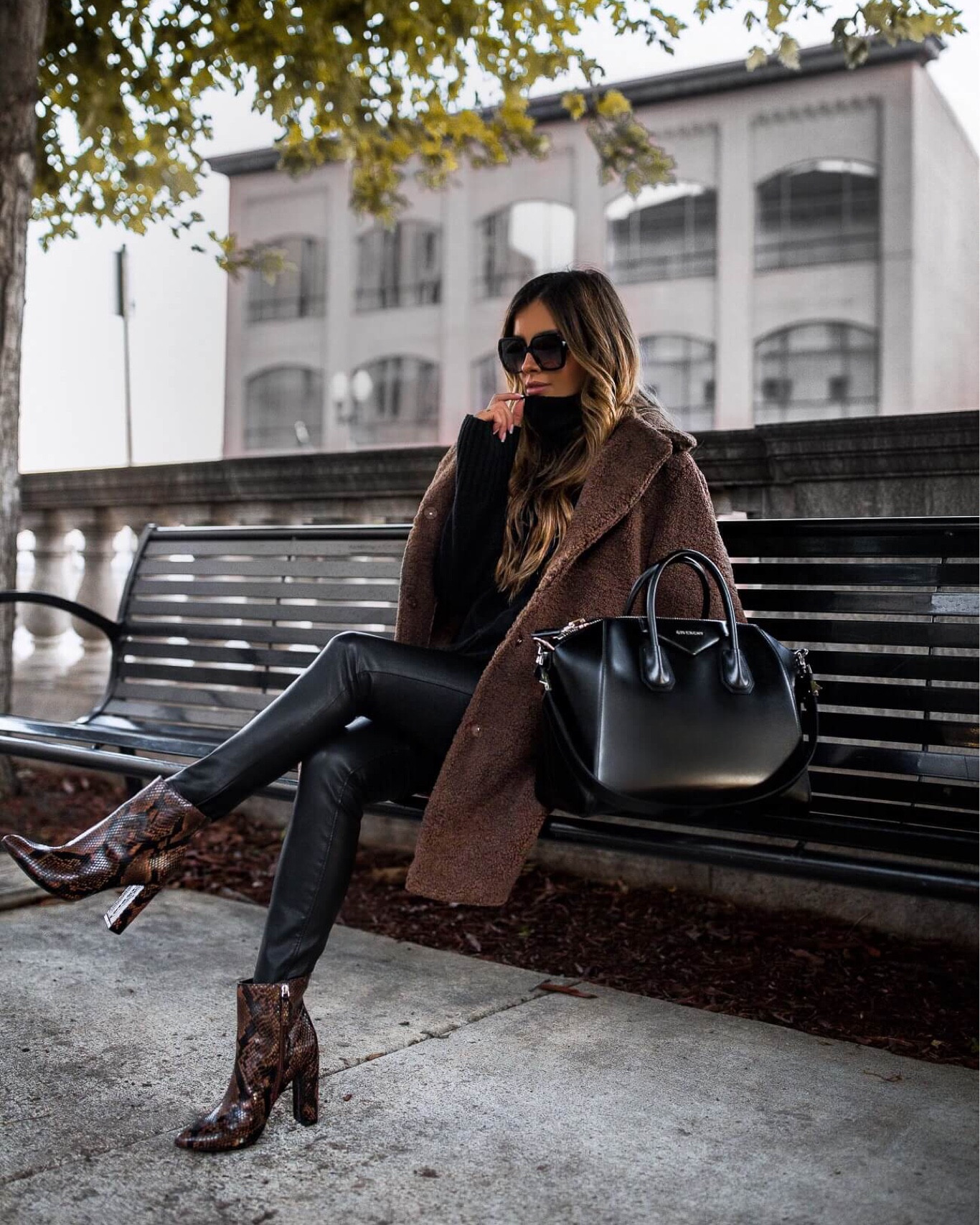 Fall outfit ideas
Favorite fall colors - black and chocolate brown
Similar brown faux fur coat
Snakeskin booties
Faux leather pants 

#LTKstyletip #LTKfindsunder100 #LTKSeasonal