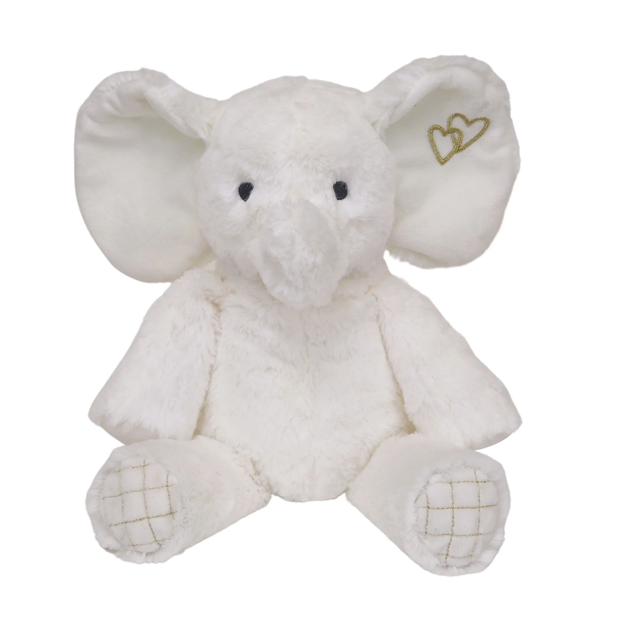 Lambs & Ivy Signature Jamboree Plush Elephant - Marshmallow - Gray, Gold, White | Walmart (US)