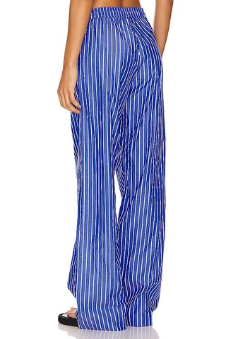 Poplin Resort Pant in Blue & White | Revolve Clothing (Global)