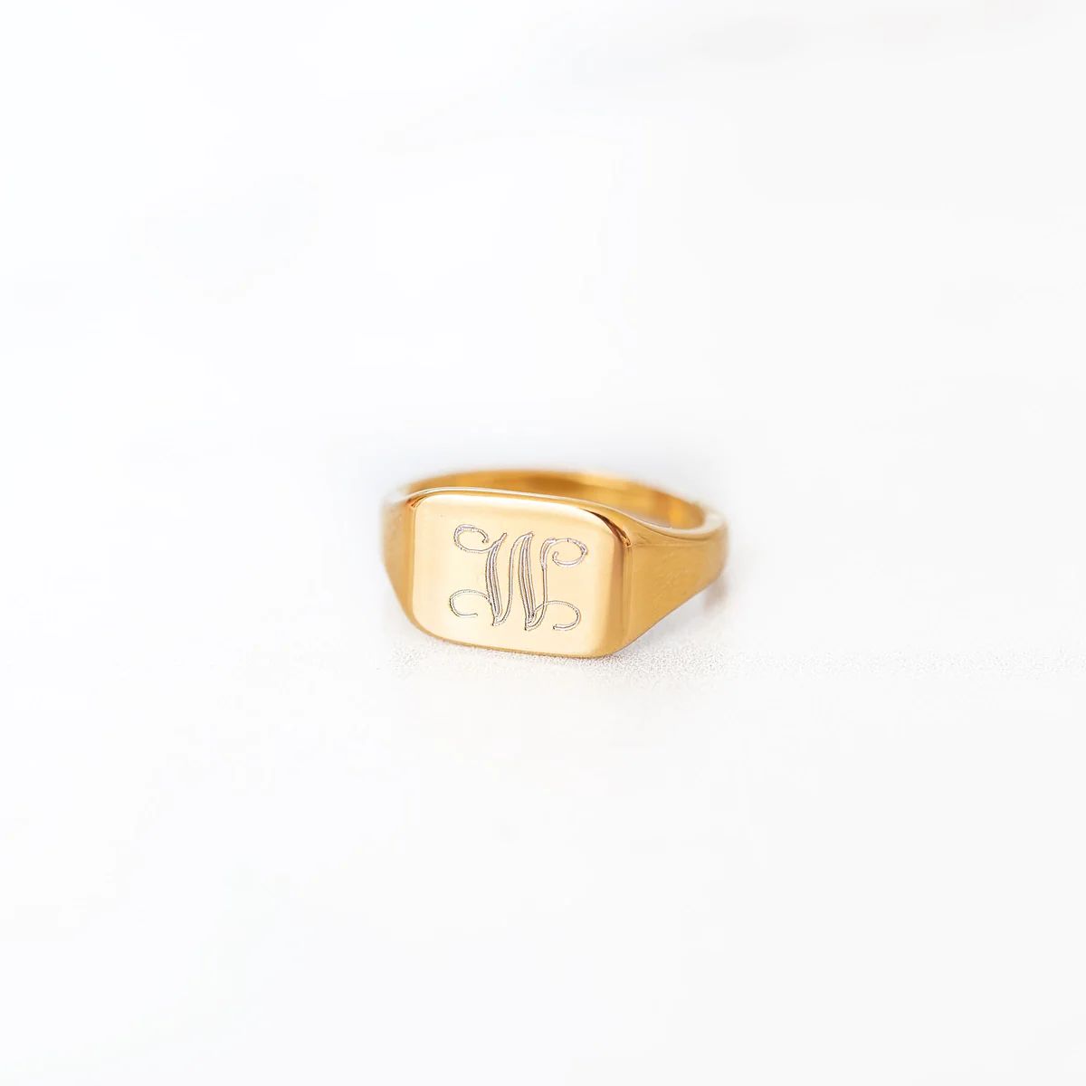 Square Signet Ring | Golden Thread