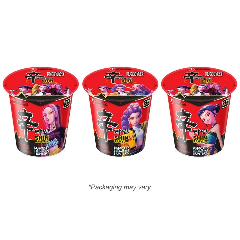 Nongshim Shin Ramyun Spicy Beef Ramen Noodle Soup Cup, 2.64oz X 1 Count, Shelf-Stable | Walmart (US)