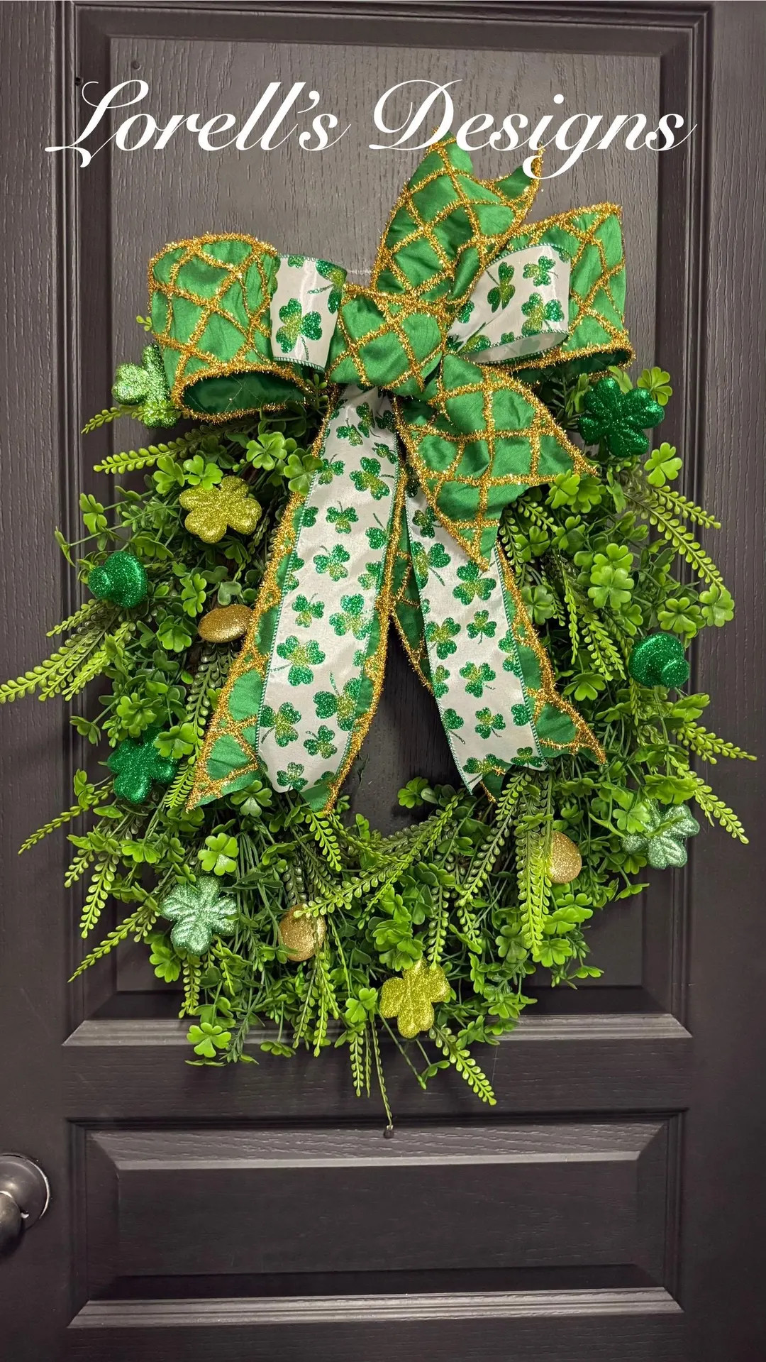 St Patrick’s Day Shamrock Wreath, Green Clover Front Door Decor, Irish St Patrick Decor, Lucky ... | Etsy (US)
