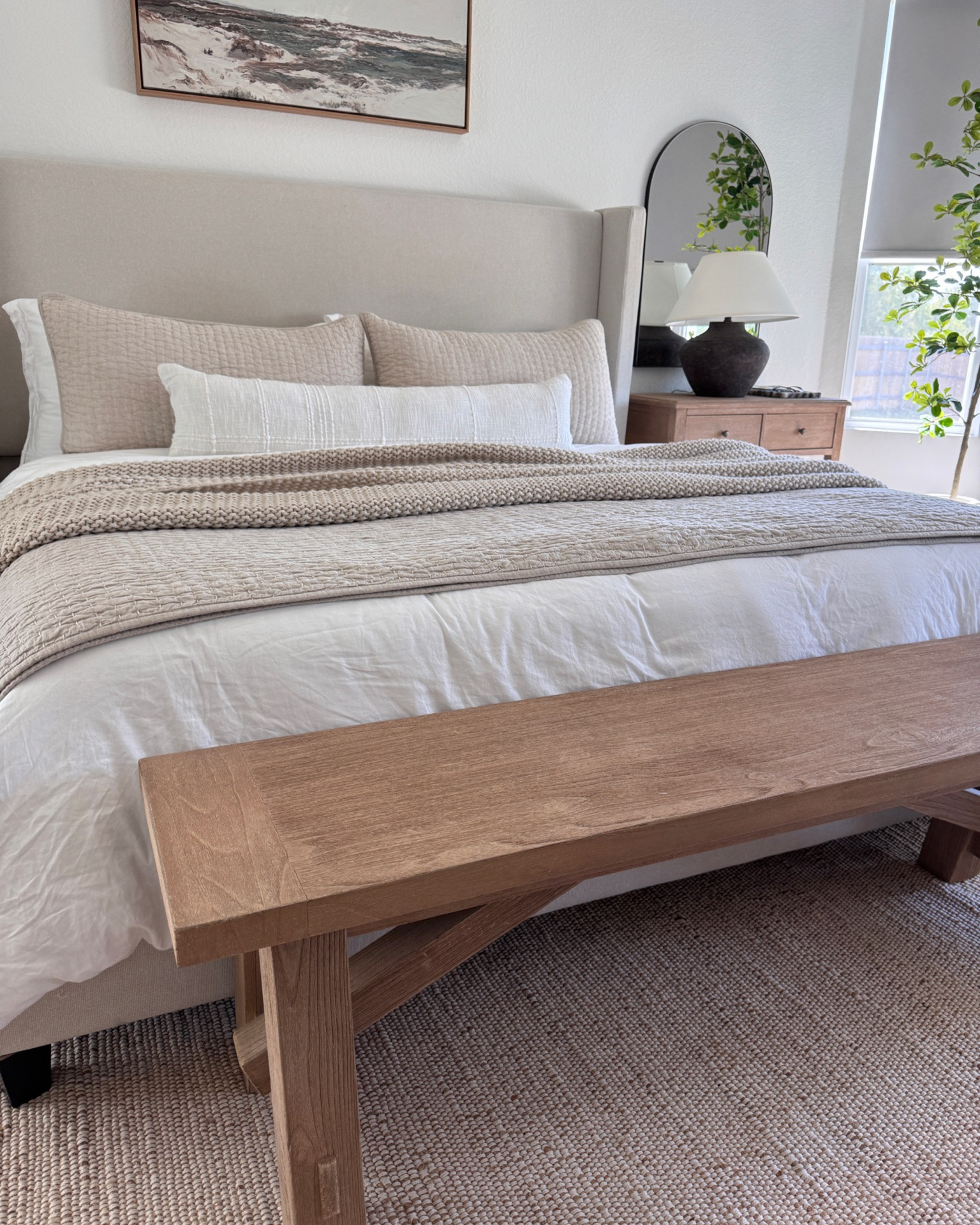 Bedroom Goals 🛏️🌤️ is this your vibe?

Comfy, Textured, Neutral and Layered is my vibe.

Sharing all my bedroom links!

Quince bedding, bedsure duvet, amazon finds, quince quilt, jute rug, pottery barn style, looks for less, bedframe, wayfair finds, wood bench, upholstered bed frame, neutral bedding

#LTKStyleTip #LTKFindsUnder100

#LTKdayinmylife #LTKHome