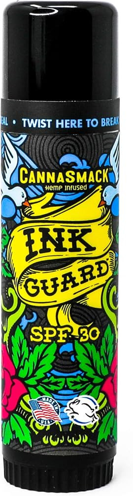 CannaSmack Ink Guard SPF 30 Tattoo Sunscreen & Ink Fade Shield Stick - Protect & Brighten. Preven... | Amazon (US)