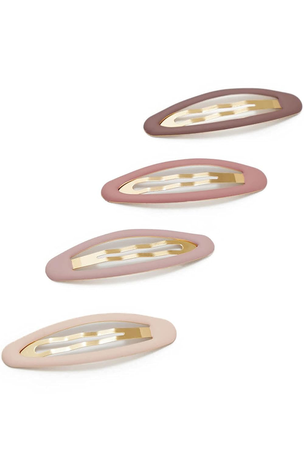 Kitsch Enamel Matte Snap Clips for Hair - Snap Hair Barettes for Thin Hair | Hair Snap Clips for ... | Amazon (US)