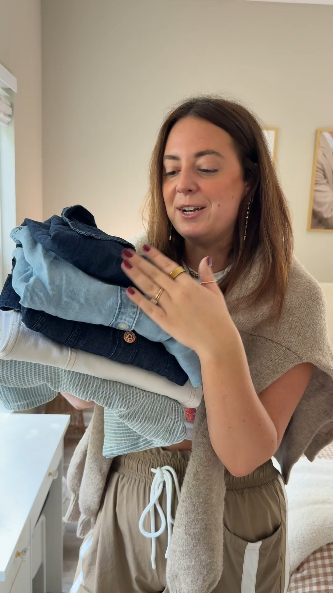 Fall denim try on from gap!! 

Medium in everything and 30 in the white barrel pants 

#LTKFallSale #LTKSeasonal #LTKStyleTip