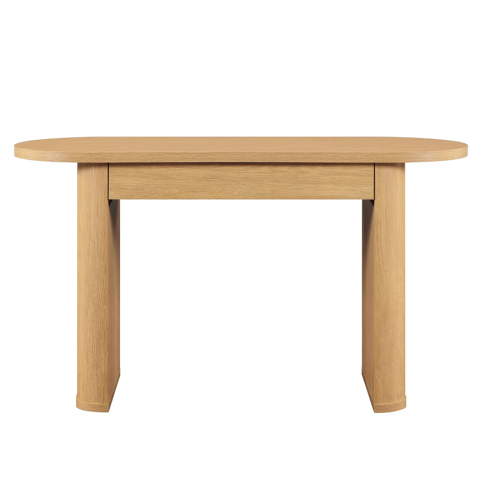 Better Homes & Gardens Juliet Oval Writing Desk, Light Honey Finish | Walmart (US)