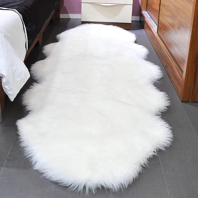 Noahas Faux Sheepskin Area Rugs Silky Long Wool Carpet for Living Room Bedroom, Children Play Dor... | Amazon (US)