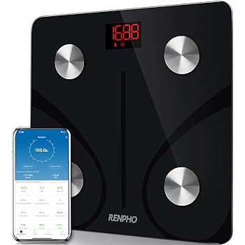 RENPHO Bluetooth Body Fat Scale Smart BMI Scale Digital Bathroom Wireless Weight Scale, Body Comp... | Amazon (US)