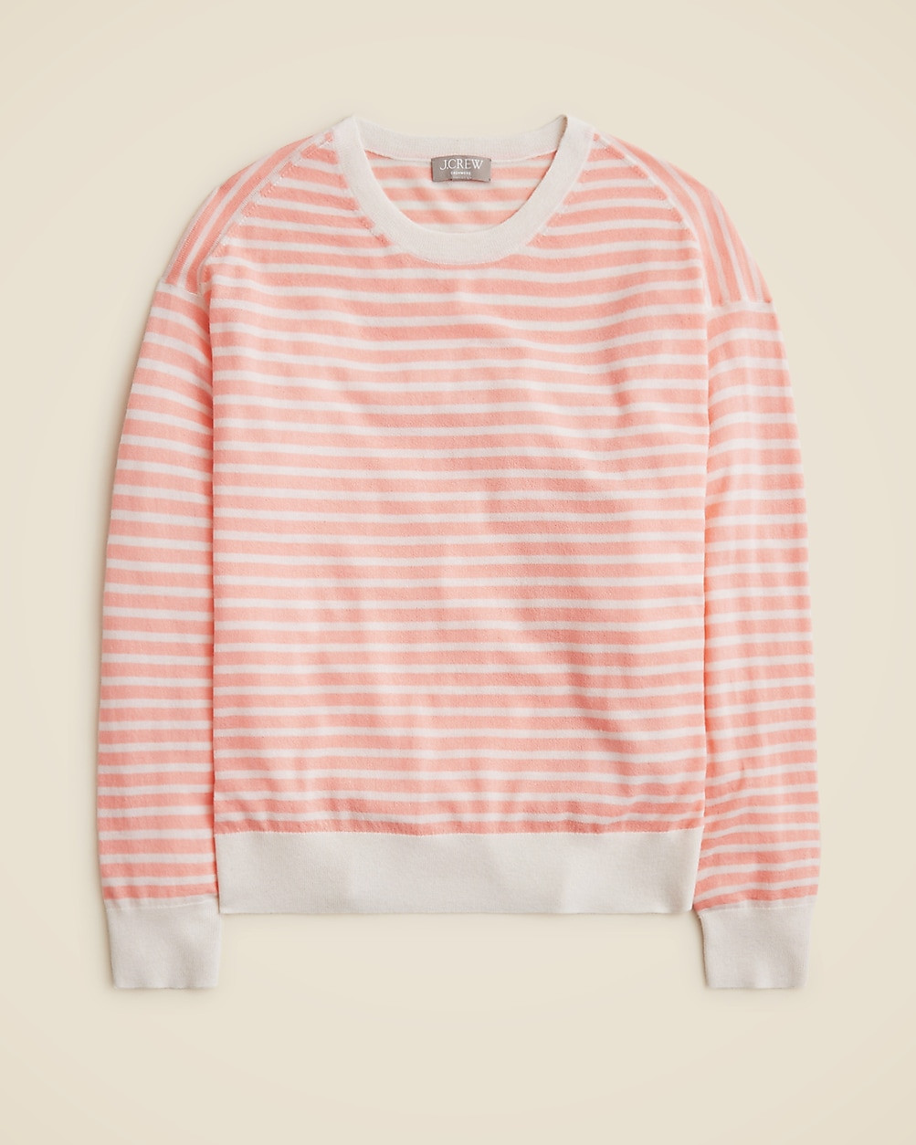 Featherweight cashmere long-sleeve T-shirt in stripe | J. Crew US