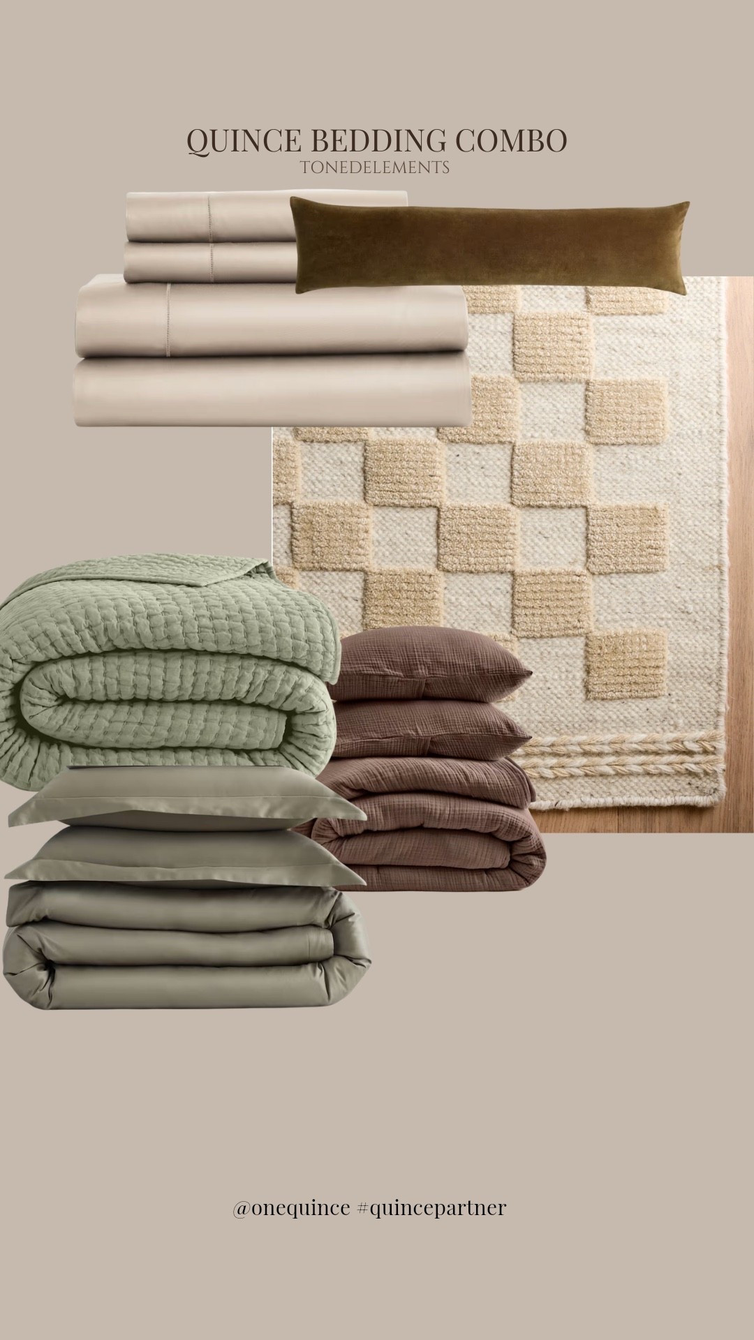 @Quince  bedding just does it ✨every ✨single ✨time✨ 🤎 If you love neutrals but want a little spring refresh I think soft ivory, olive accents, and warm brown layers. It’s def 1000/10.  

#quincepartner bedding refresh, spring bedding, brown bedding, olive bedding, area rugs

#LTKdayinmylife #LTKHome #LTKSaleAlert