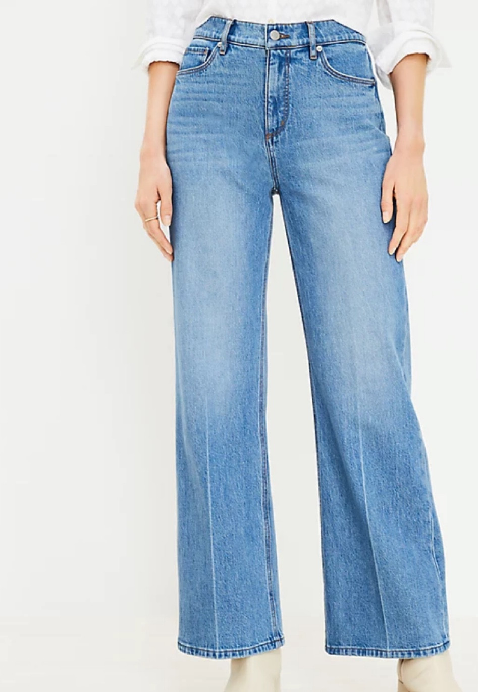 High Rise Wide Leg Jeans
