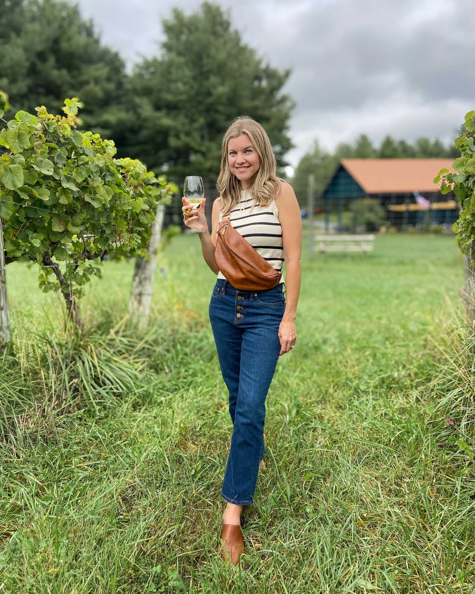 Winery Chic - Fall Transition Outfit
Classic Style, Stripes
Target & J. Crew
I am wearing the J. crew “Flare Crop” style jeans - not currently in stock.

#LTKFindsUnder50 #LTKOver40 #LTKStyleTip