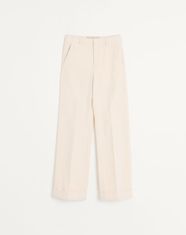 Valentino Cuffed Cotton Canvas Trousers | Valentino