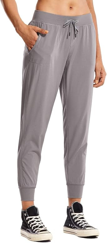 CRZ YOGA Women's Lightweight Joggers Pants with Pockets Drawstring Workout Running Pants with Ela... | Amazon (US)
