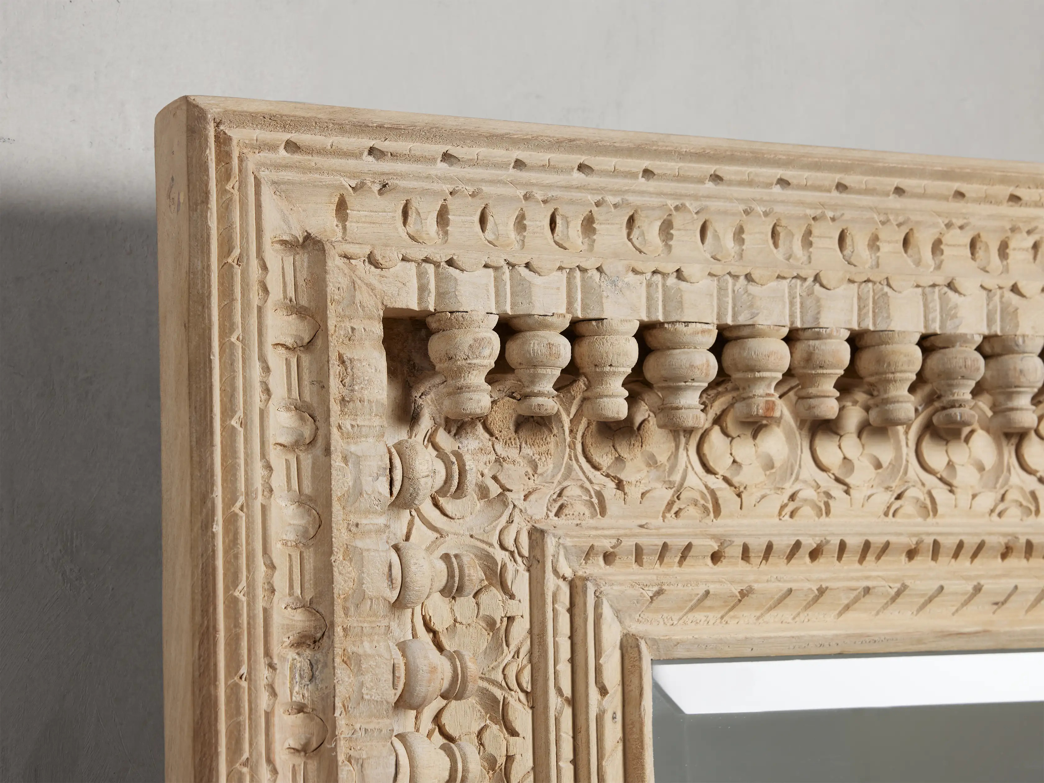 Madhava Wall Mirror in Bleach | Arhaus