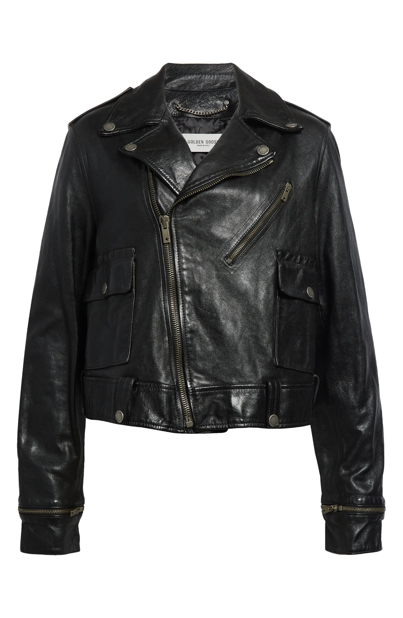 Golden Goose Journey Nevada Leather Moto Jacket | Nordstrom | Nordstrom