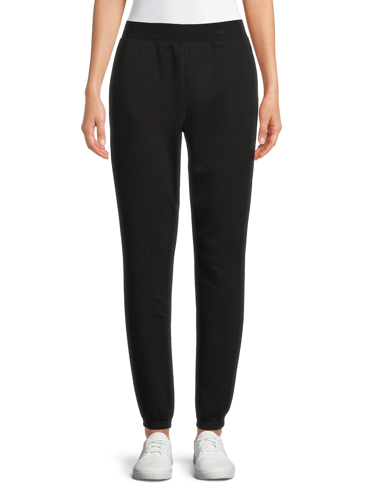 Time & Tru Women's Fleece Core Fleece Cinch Pants - Walmart.com | Walmart (US)