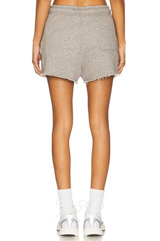 Lightweight Fleece Drawstring Short in Dark Vintage Heather | Revolve Clothing (Global)