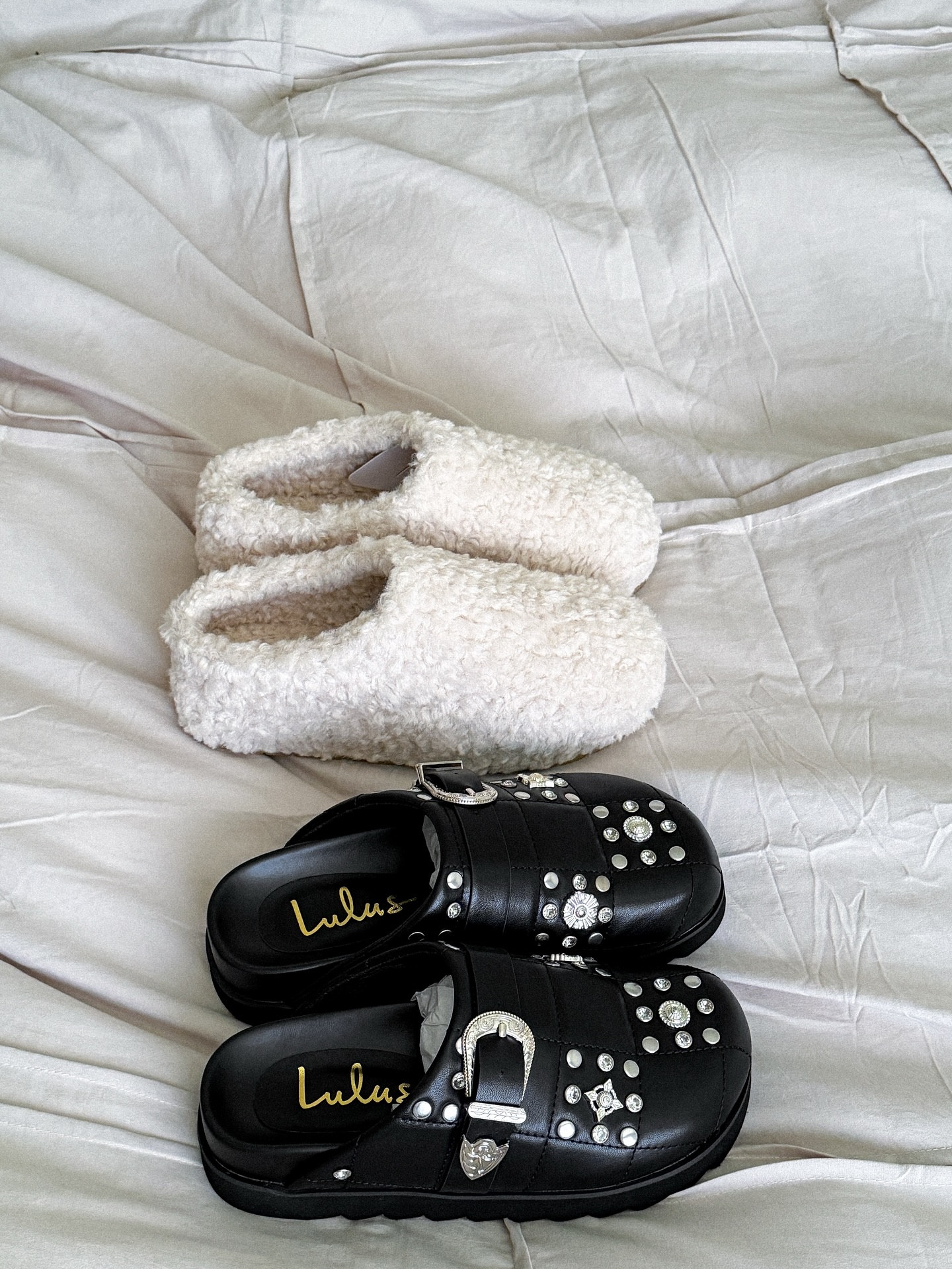 I’ve been holding onto my @lulus store credit for 2 years...and here’s what I got 😻 2 pairs of shoes that reflect my polar opposite aesthetics (cozy + grunge) for less than $40 total! 

all their sale items are buy 2 get 1 free rn, you can shop it using the link in my bio + on my “sneaky links 🛒✨” broadcast channel!

💬 comment “CLOGS” and I’ll DM you the direct link to grab these 

which pair would you choose? 👀 
#LulusShoes #OOTDInspo #ShoeAddict #ShoeCrush #StyleInspo #ClosetGoals #FashionVibes #CozyStyle #GrungeStyle #LulusSale #ShopMyFeed #FashionSteals #AffordableStyle #DealAlert #ShopWithMe #SaleFinds #Buy2Get1Free #ComfyStyle #LazyDayStyle #MoodShoes #PolarOppositeVibes #MyStyleMyWay #InstaStyle #ReelsInspo #TrendingNow #ShoesOfTheDay

#LTKShoeCrush #LTKFindsUnder50 #LTKCyberWeek