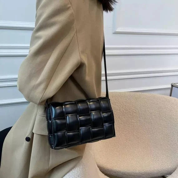 Leather Lattice Handbag Cassette Leather Bag Gift for Her | Etsy | Etsy (US)