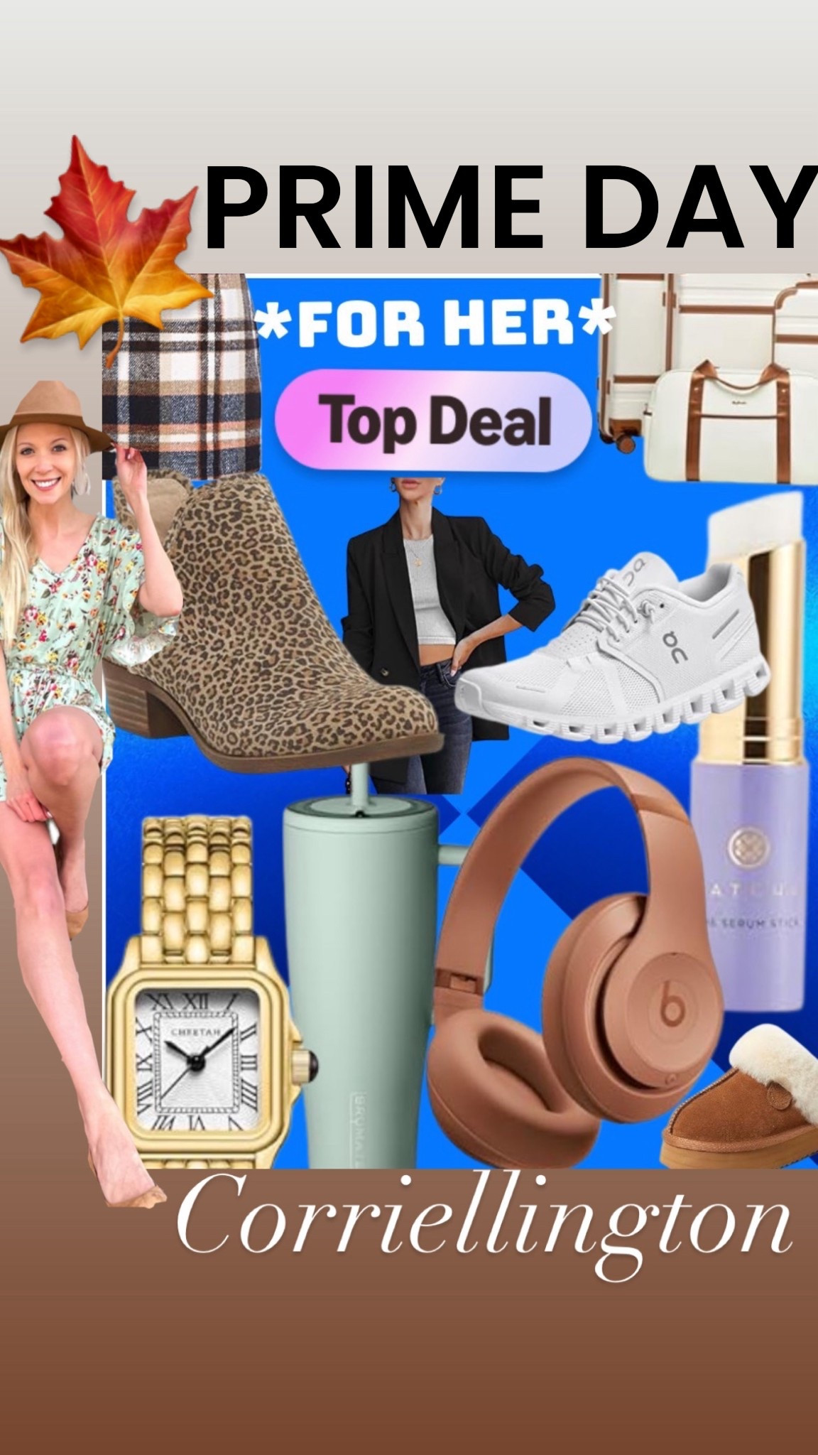Amazon prime Day deals for her

On cloud sneakers deals 
Beats headphones on sale
Brümate Tumbler
Called watch 
Lucky brand booties 
White luggage set
Plaid skirt 
Oversized Blazer for work 
Fashion deals 

#LTKSaleAlert #LTKTravel #LTKFindsUnder50