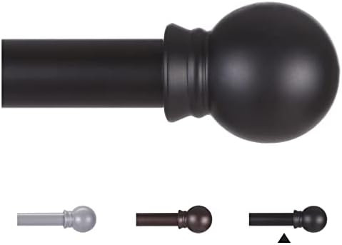 5/8 inch curtain rods for windows, adjustable size by splicing. The connection of the curtain rod... | Amazon (US)