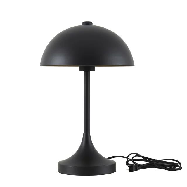 Better Homes & Gardens 18" Modern Dome Touch On/Off Table Lamp, Black | Walmart (US)