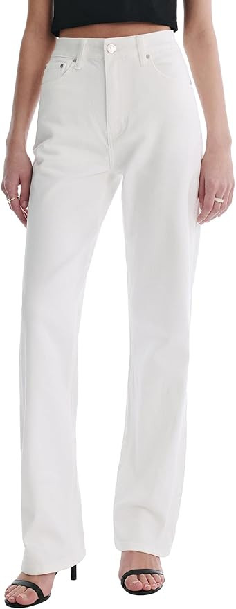 Women’s Jeans High Waisted Straight Leg Stretchy Jeans Trendy Wide Leg Casual Fit Denim Pants | Amazon (US)