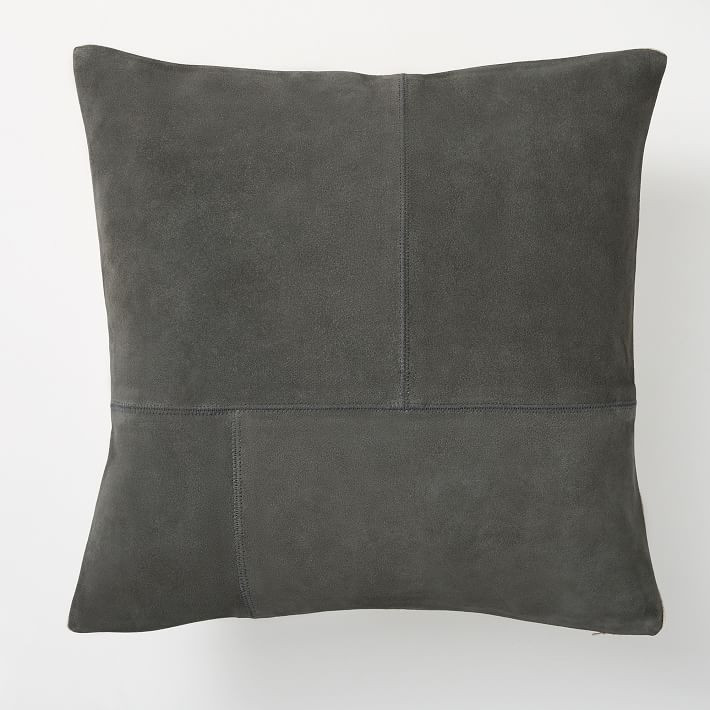 Pieced Suede Pillow Cover | West Elm (US)