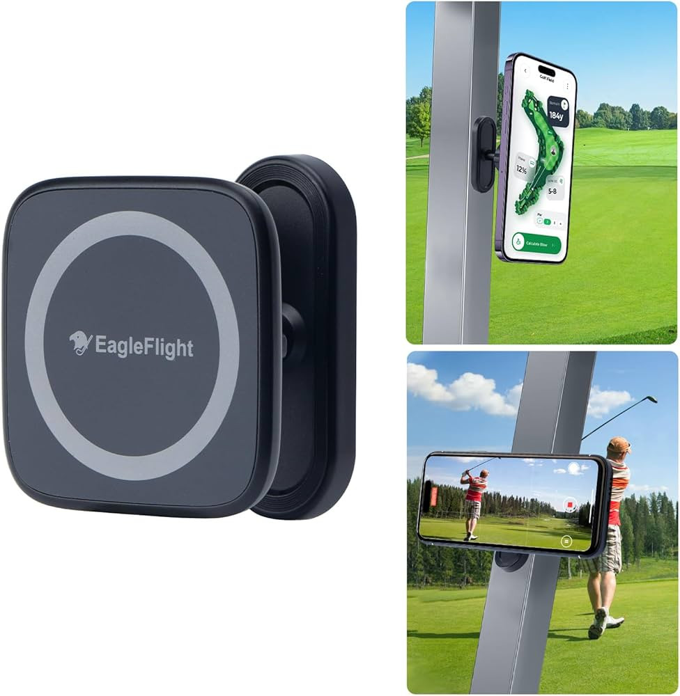 Golf Cart Magnetic Phone Holder Mount for EZGO/Club Car/Yamaha - Ultra Strength N54 Magnet, Winds... | Amazon (US)