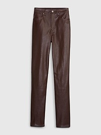 High Rise Vegan Leather Vintage Slim Pants | Gap (US)