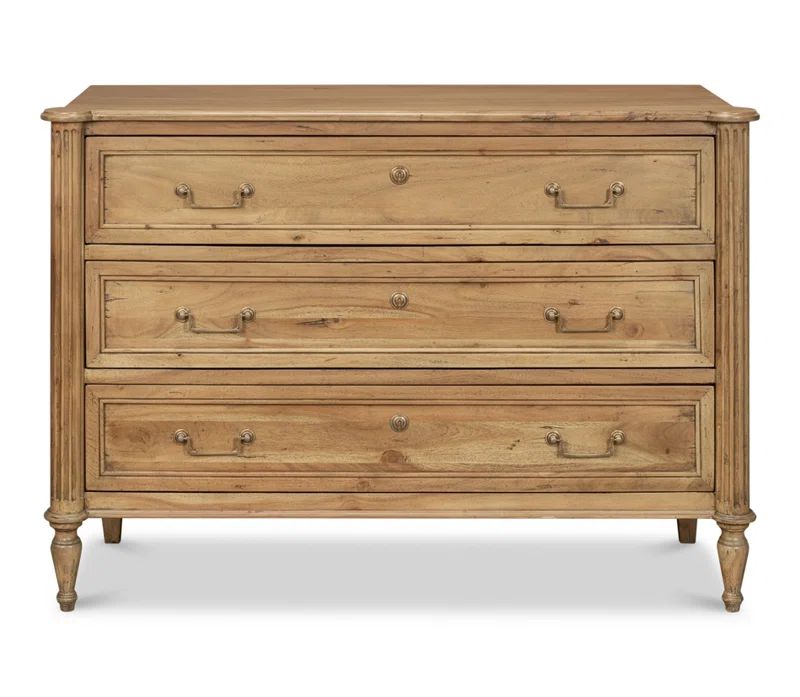 Chamberlain 36'' Tall Solid Wood 3 - Drawer Accent Chest | Wayfair North America