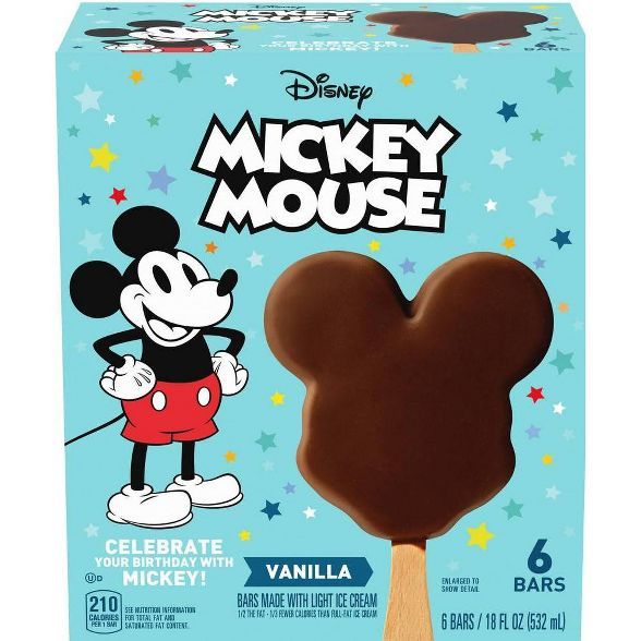Disney Mickey Mouse Ice Cream Bars - 6ct | Target