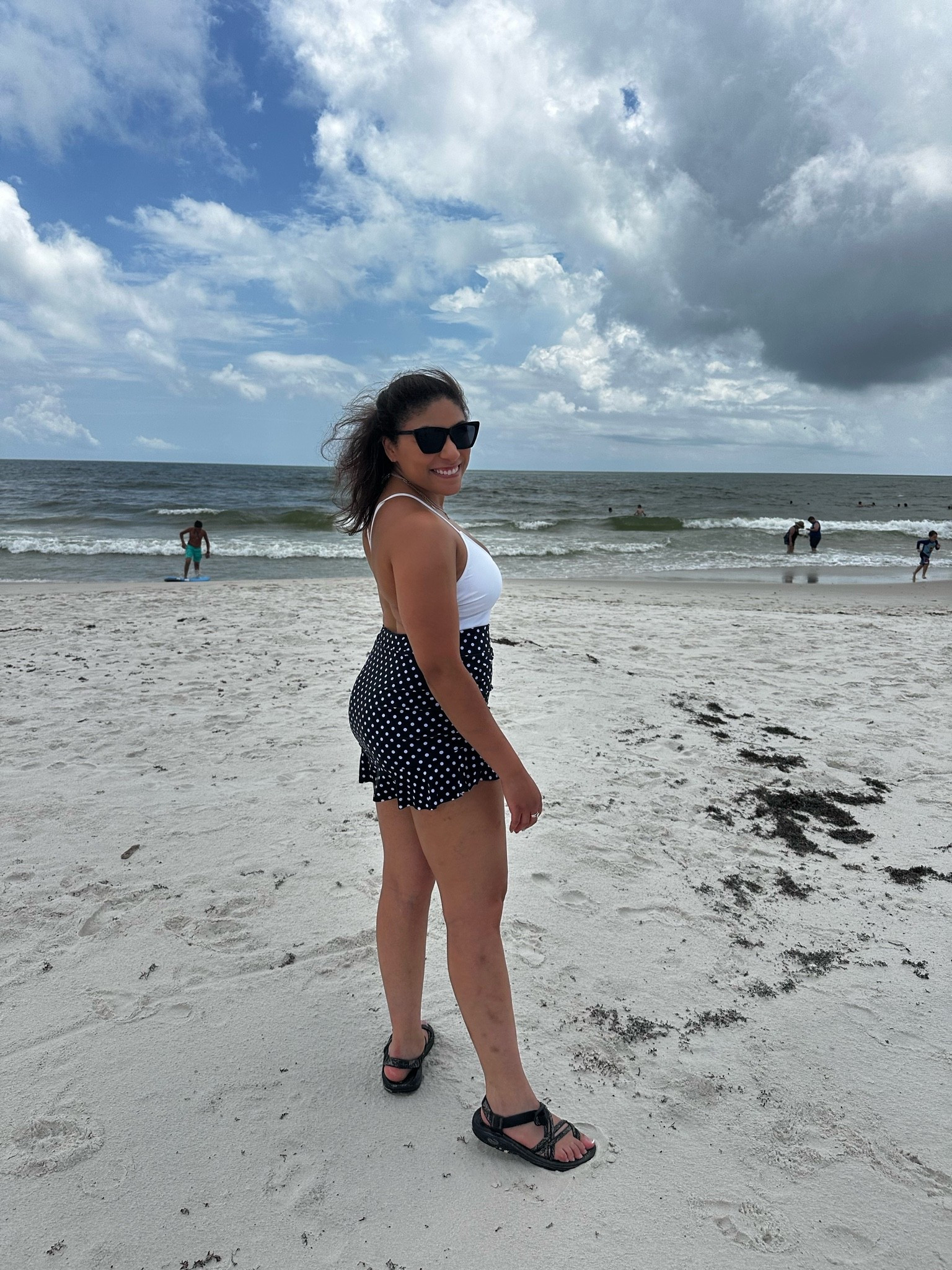 Beach, black and white, polka dot, swim

#LTKootd #LTKSwim #LTKTravel