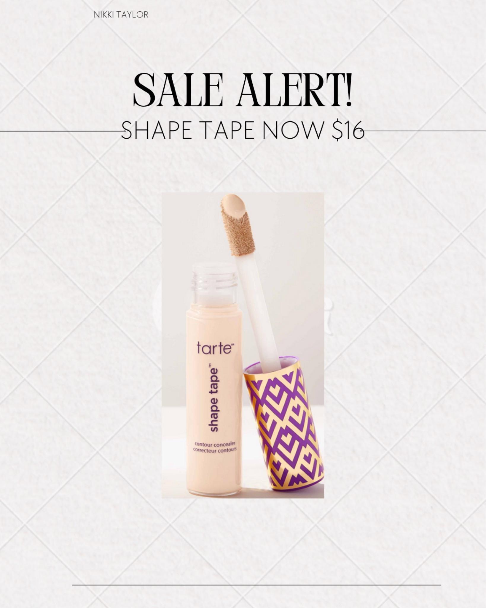 Shape Tape now on sale for $16! #salealert #shapetape #concealer #halfoff #beautysale #tarte

#LTKBeauty #LTKFindsUnder50 #LTKSaleAlert
