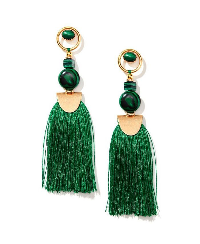 Gemstone Tassel Earrings | Macy's