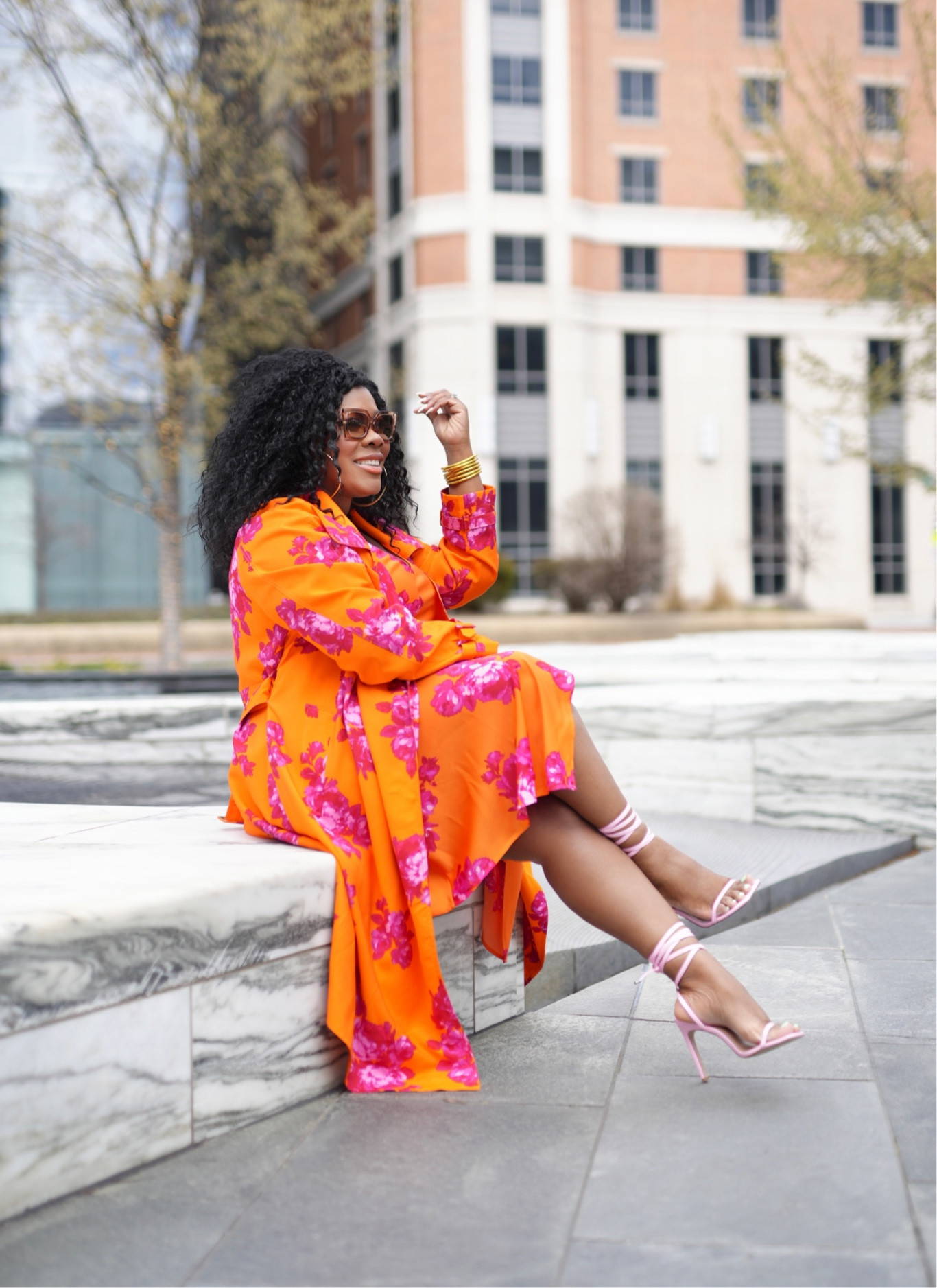 Walmart Fashion Spring arrivals ☀️🌸 this dress and trench combo, I’m obsessed with. Spring floral , spring trench , trench coat , slip dress , pink sandals , spring sandals, affordable style , spring trends 

#LTKstyletip #LTKSeasonal #LTKFind