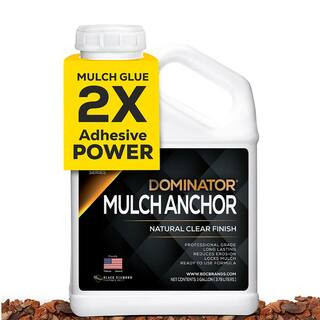 DOMINATOR Mulch Anchor - Mulch Glue and Pea Gravel Stabilizer, Ready to Use, Lasts Up to 2-Years,... | The Home Depot
