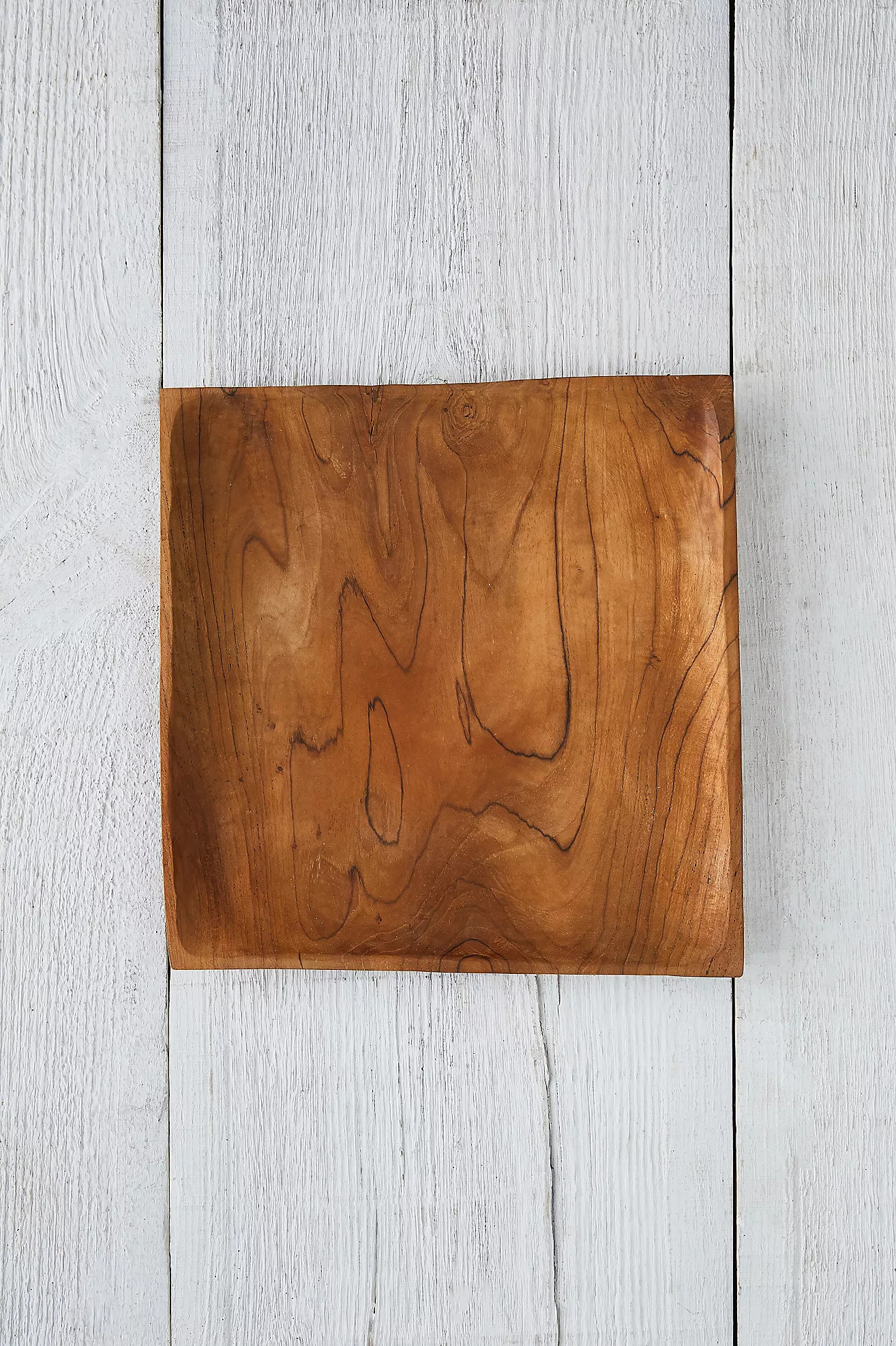 Square Teak Root Salad Plate | Terrain