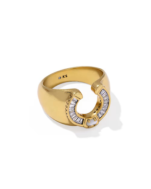 Noble Horseshoe Vintage Gold Statement Ring | Kendra Scott